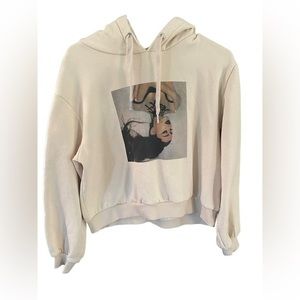 Ariana grande concert hoodie. Size medium. Tan colored. Short.